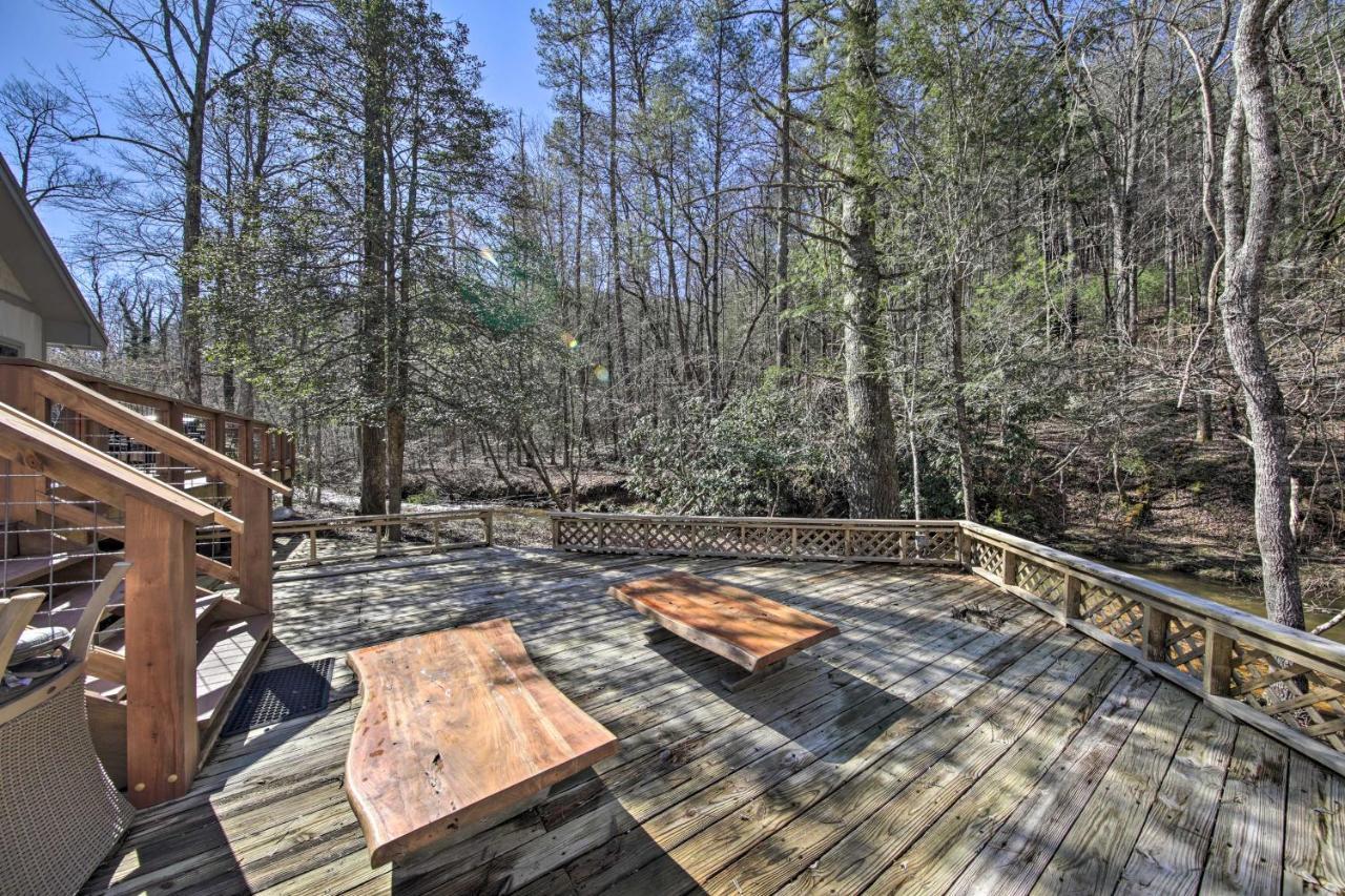 Airy Ellijay Home With Spacious Creekside Deck! Exterior foto